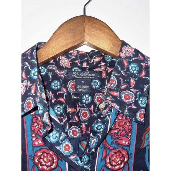 Lucky Brand Top Live Love Joan Button Down Floral Western Womens Size S - Picture 4 of 6